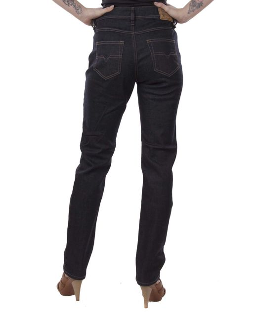 DIESEL Black Reen 0853N Stretch Jeans Hose Regular Straight