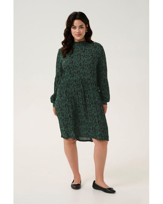 Kaffe Green Blusenkleid Kleid KClune Große Größen