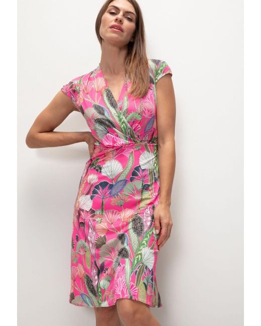 Bianca Pink Sommerkleid WENKE mit modischem, floralen Muster in angesagter Farbe