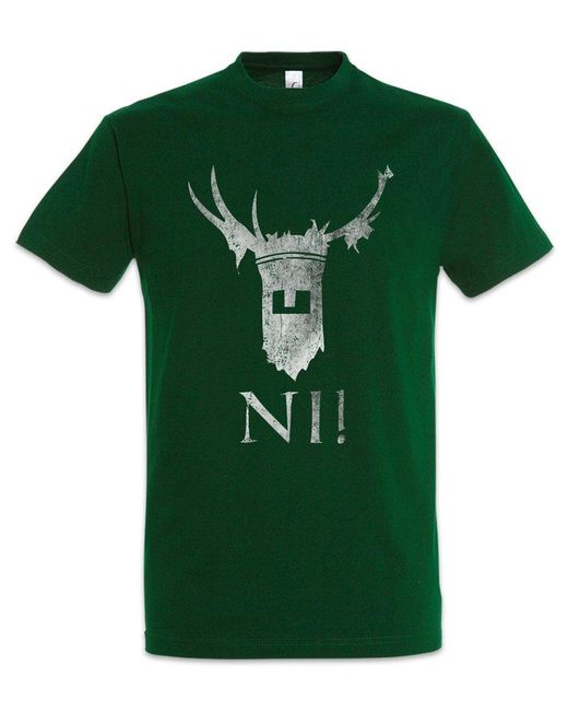 Urban Backwoods Print- Knights Of Ni T-Shirt Monty Fun Python Comedy ß in Green für Herren
