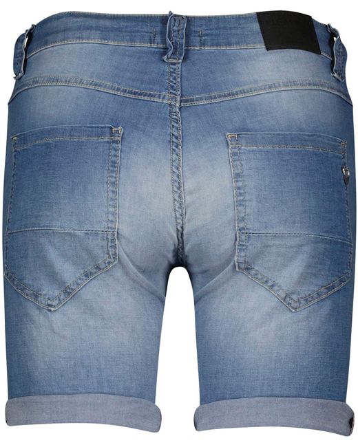 PLEASE FASHION Blue Shorts in leichter Denim-Qualität