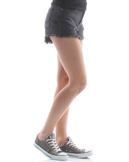 Superdry Shorts ELIZA CUT OFF SHORT Washed Black