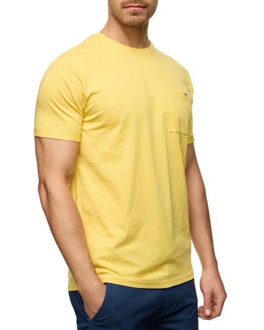 INDICODE Rundhalsshirt INAndorra in Yellow für Herren