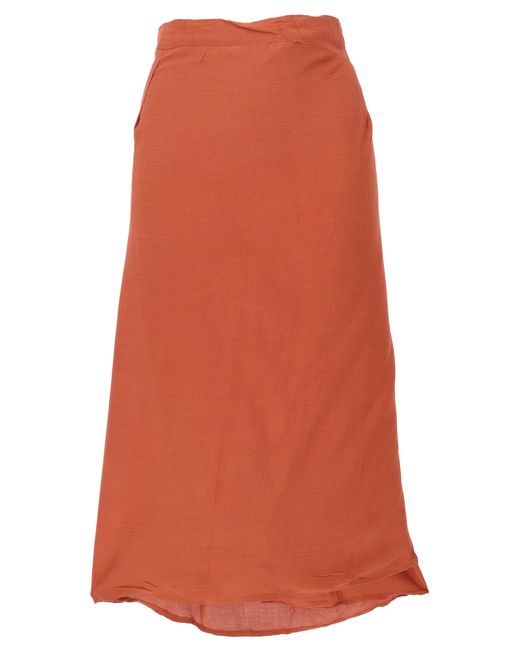 Guru-Shop Orange Minirock Langer Wickelrock, Strandrock, Sommerrock -..