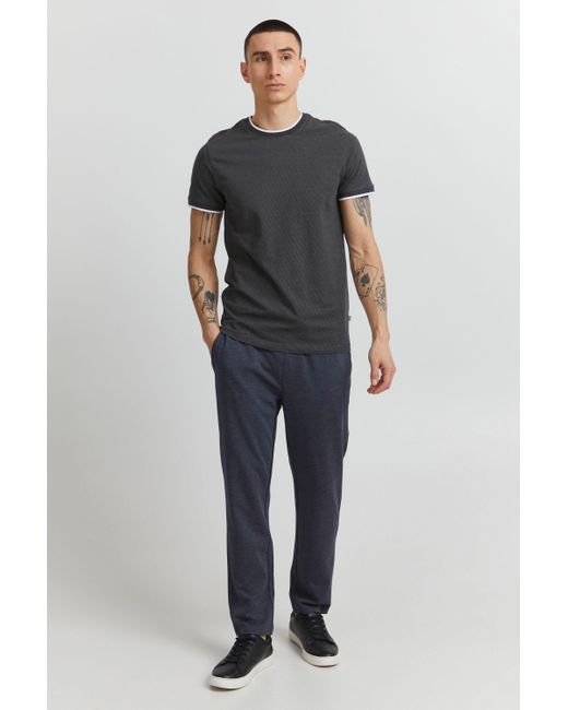 Solid Rundhalsshirt SDSaul Kurzarmshirt mit All-Over Print in Gray für Herren