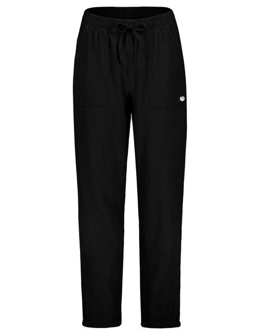 EIGHT2NINE Black Chinos Leinen Hose Leinenhose Regular Freizeithose Sommer