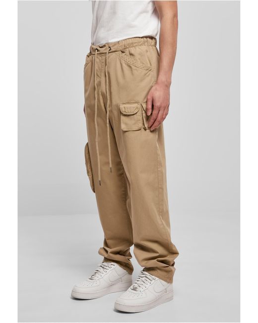 Urban Classics Funktionshose Asymetric Pants Twill-Hose in Natural für Herren