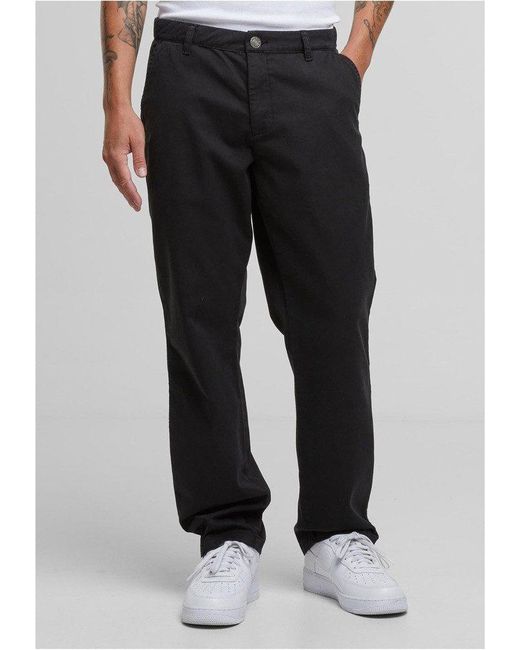 Urban Classics Stoffhose Basic Chino in Black für Herren