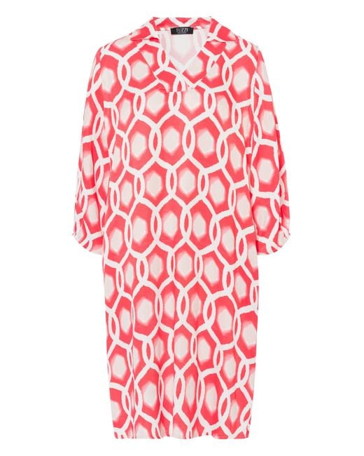 Tuzzi Red Blusenkleid mit lässigem Print