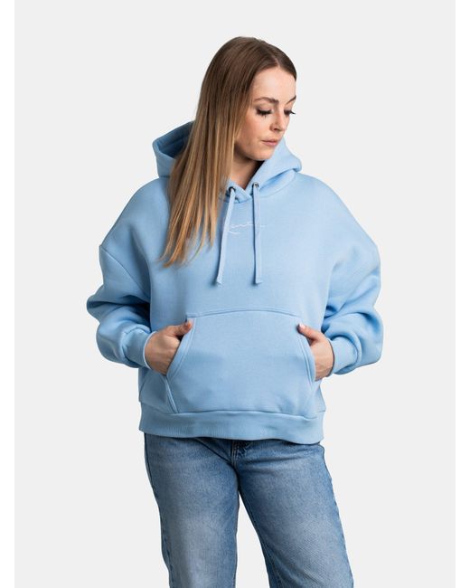 Karlkani Blue Small Signature Essentials Hoodie