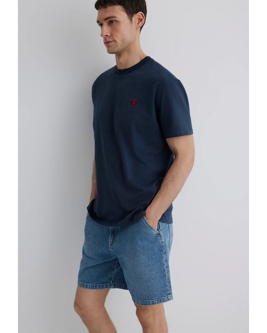 Mavi T-Shirt 2er-SET Mit Rundhalsausschnitt und Stickerei (2-tlg) LOGO EMBROIDERY TEE in Blue für Herren
