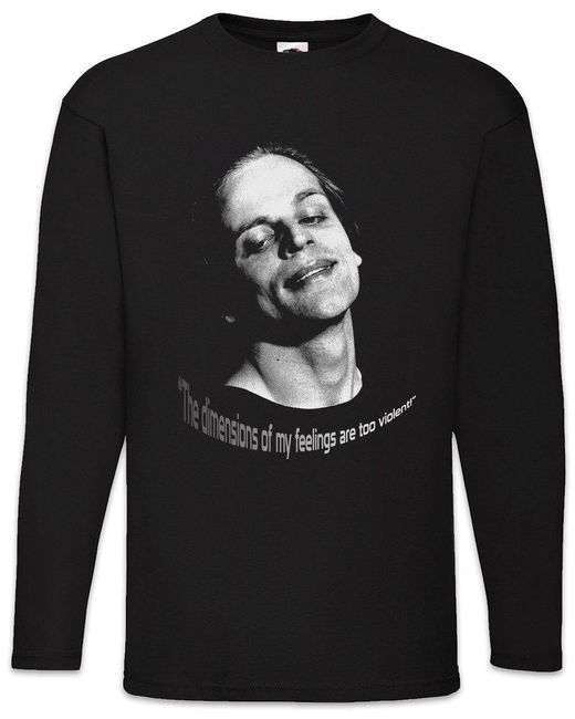 Urban Backwoods Langarmshirt The Dimensions Of My Feelings Are Too Violent Langarm T-Shirt Cobra in Black für Herren