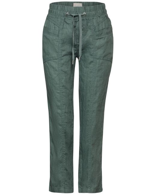 Street One Green Chinohose LS_Style Bonny Linen L28 MW
