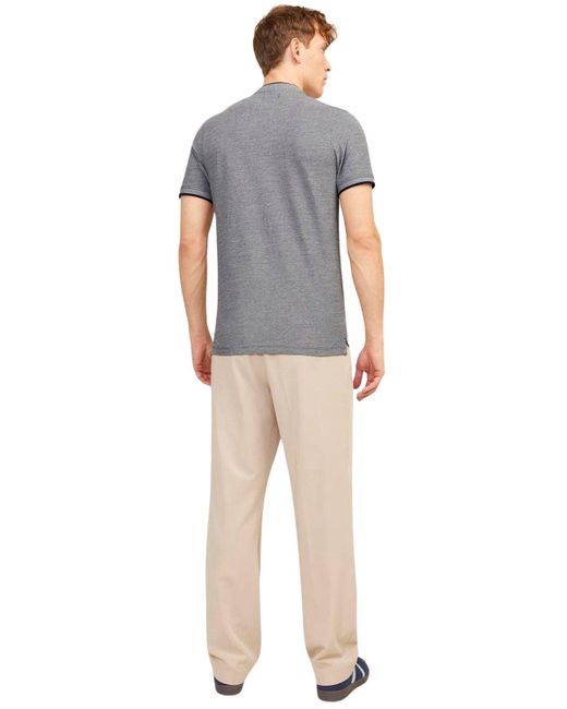 Jack & Jones Poloshirt (Set) Basic Shirt in Unifarben im Doppelpack in Gray für Herren