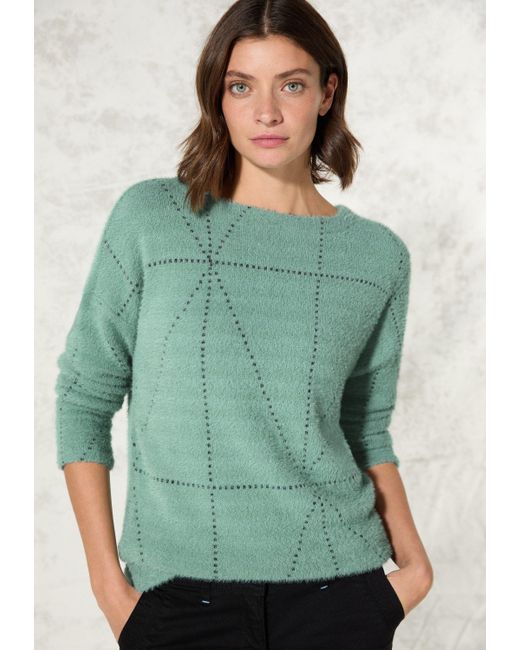 Cecil Green Langarmshirt mit U-Boot-Ausschnitt