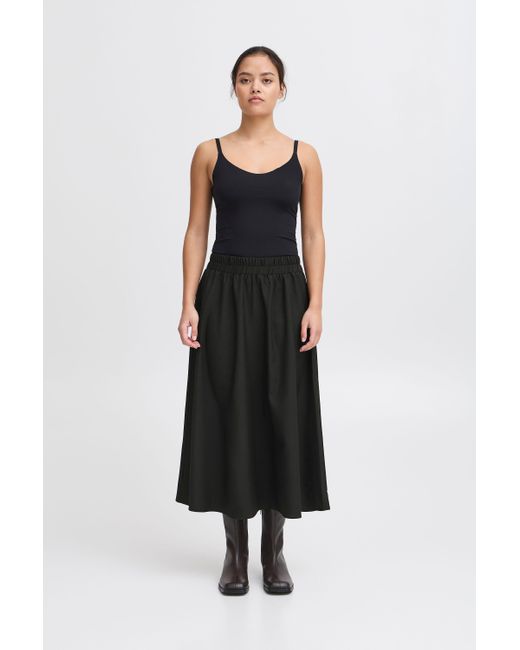 Ichi Black Midirock IXDORTHEA Moderner Maxirock