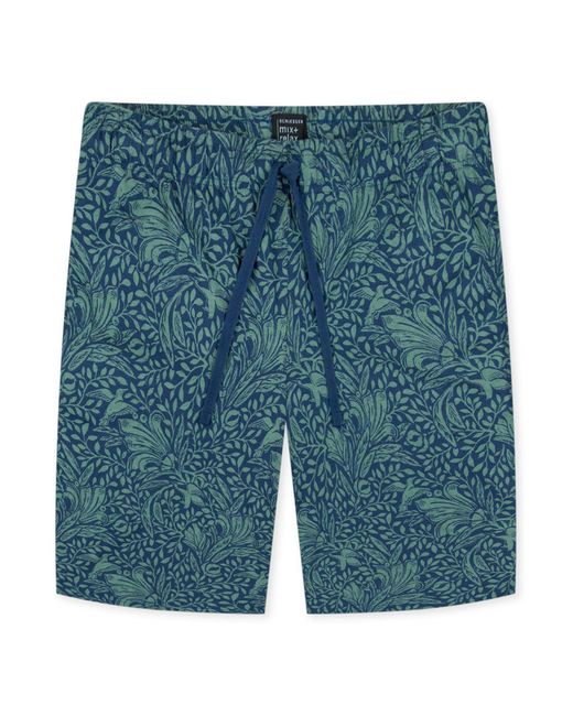 Schiesser Bermudas "Mix+Relax" mit seitlichen Taschen in Blue für Herren