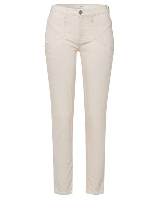 Brax 5-Pocket- Jeans in S | Relaxed DE MERRIT (1-tlg) Weiß Fit Lyst