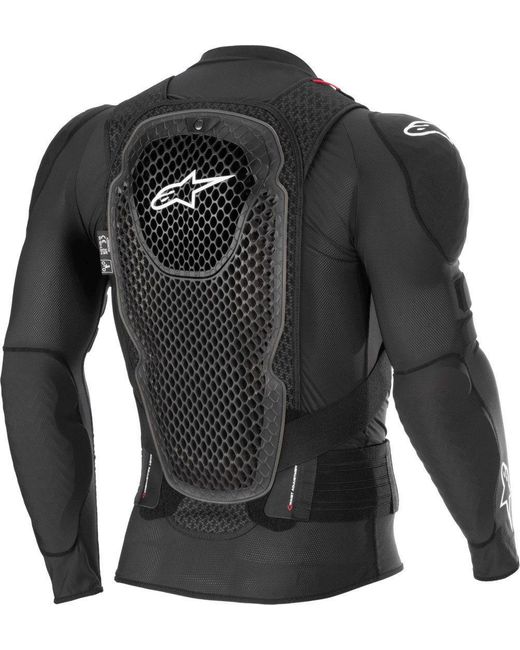 Alpinestars Hoodie Bionic Pro V3 Plasma Protektorenjacke Atmungsaktiv belüftet protektoren in Black für Herren