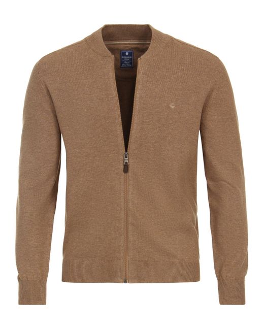 Redmond Strickjacke uni in Brown für Herren