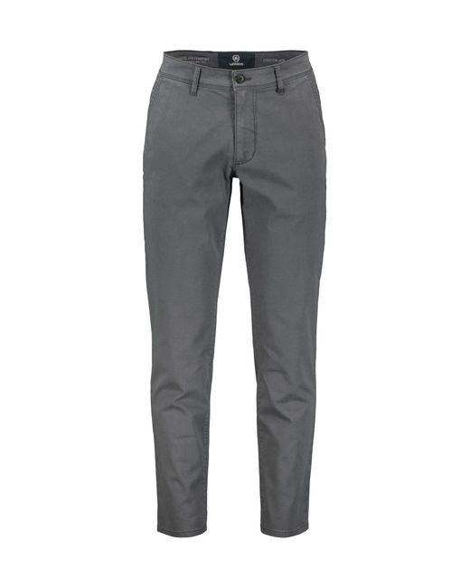 Lerros 5-Pocket-Jeans Basic Chino in Strukturqualität, SLIM FIT in Gray für Herren