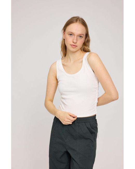 Mazine White Crop-Top Cally