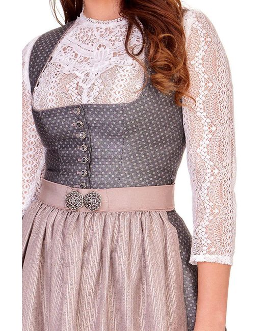 Alpenwahnsinn Pink Midi Dirndl 2tlg.