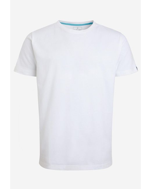 Elkline T- Must Have Basic Uni-Farben Shirt in White für Herren