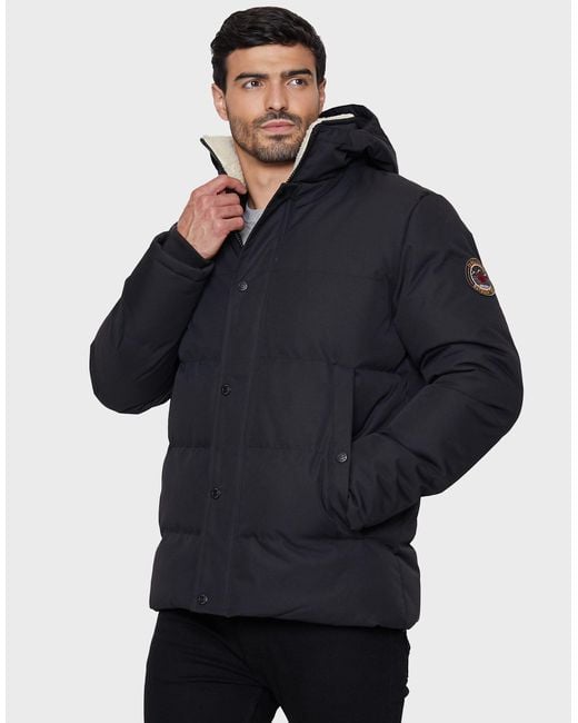 Threadbare Steppjacke Clarence im kuscheligen Design in Blue für Herren