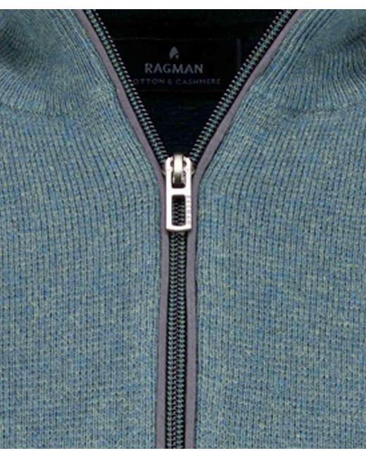 RAGMAN Rundhalspullover in Blue für Herren