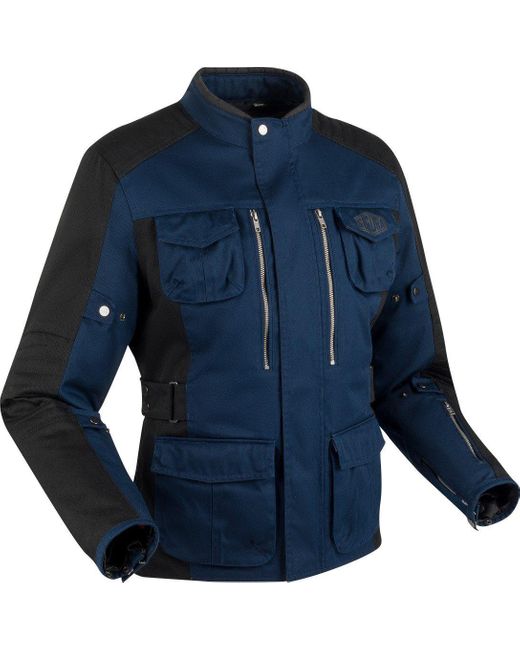 Segura Motorradjacke Bora Motorrad Textiljacke Atmungsaktiv protektoren robust reißverschluss in Blue für Herren