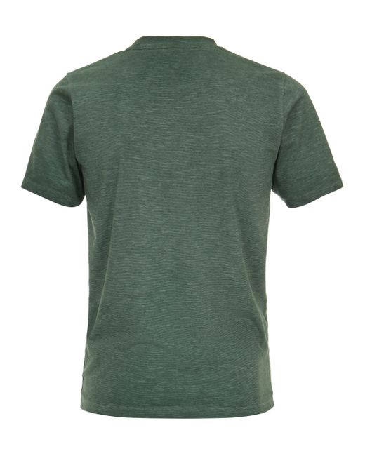 CASA MODA T-Shirt uni in Green für Herren