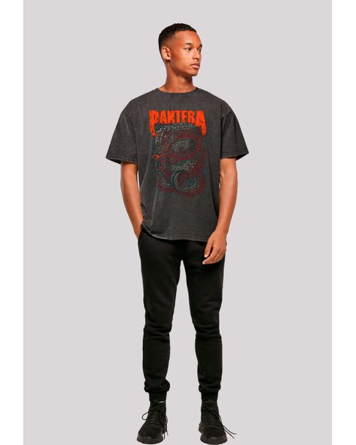 F4NT4STIC Shirt Pantera Venomous Snake Premium Qualität in Gray für Herren