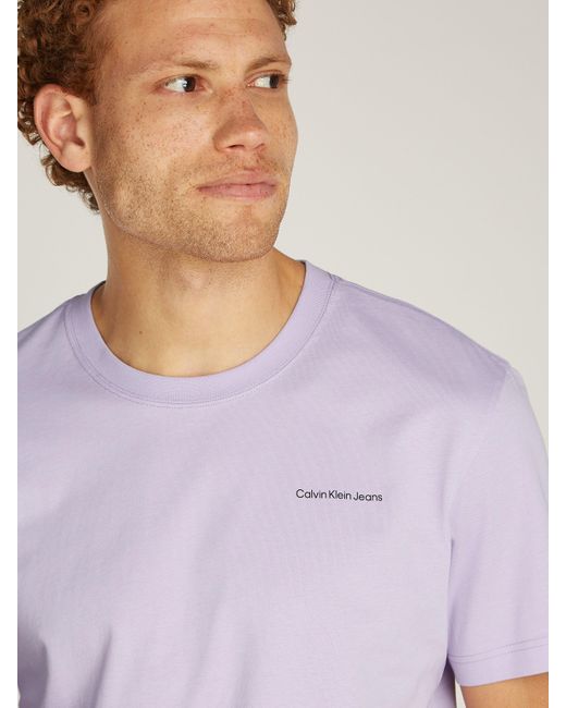 Calvin Klein T-Shirt CK MULTIBOX TEE mit Logobackprint in Purple für Herren