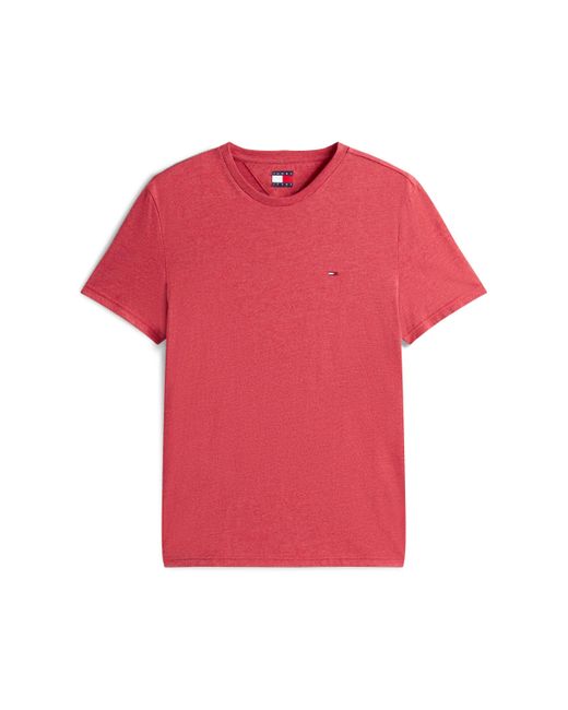 Tommy Hilfiger T-Shirt TJM XSLIM JASPE HTR TEE EXT Mit Rundhalsausschnitt in Red für Herren