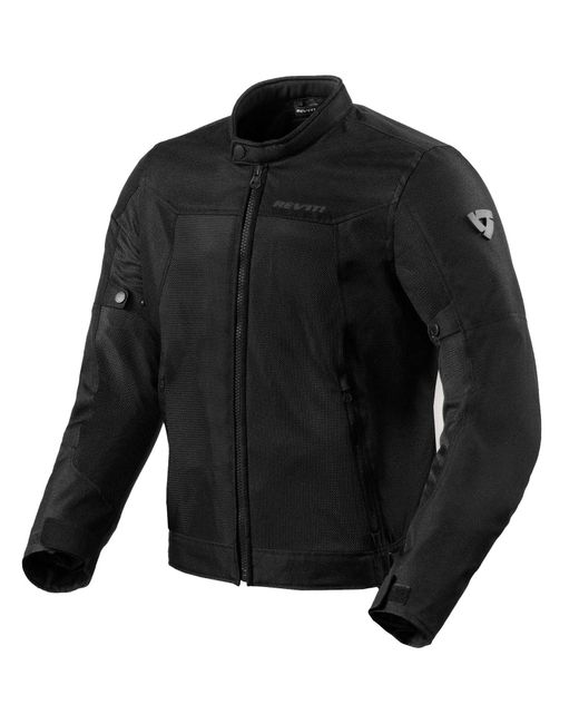 Revit Motorradjacke Eclipse 2 Textiljacke Schwarz in Black für Herren