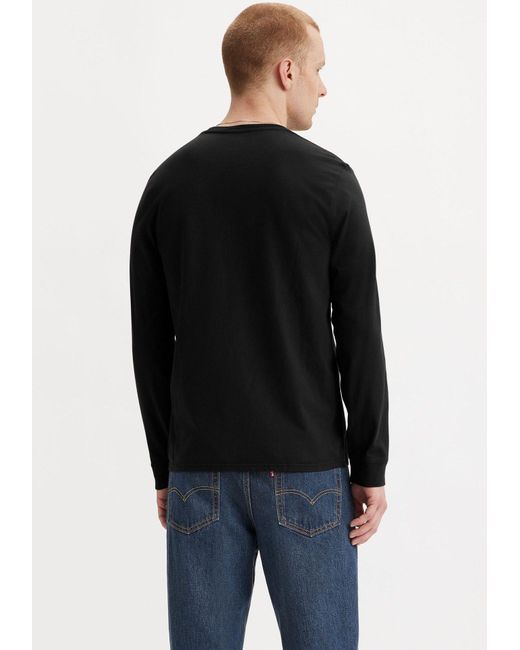 Levi's Levi's® Langarmshirt mit Logo-Applikation in Black für Herren