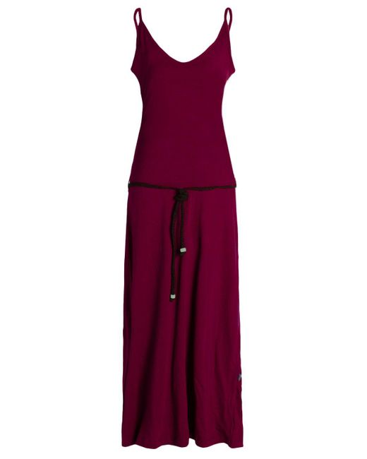 Vishes Purple Sommerkleid Langes Einfaches Träger Sommer-Kleid,Ökologisch nachhaltig Ethno