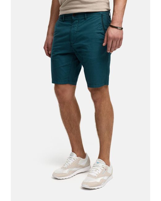 INDICODE Chinoshorts INHutchico mit 4 funktionalen Taschen in Blue für Herren