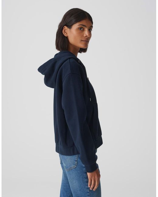 Opus Blue Sweatjacke GOJAMI Regular aus weichem Frottee Sweatware