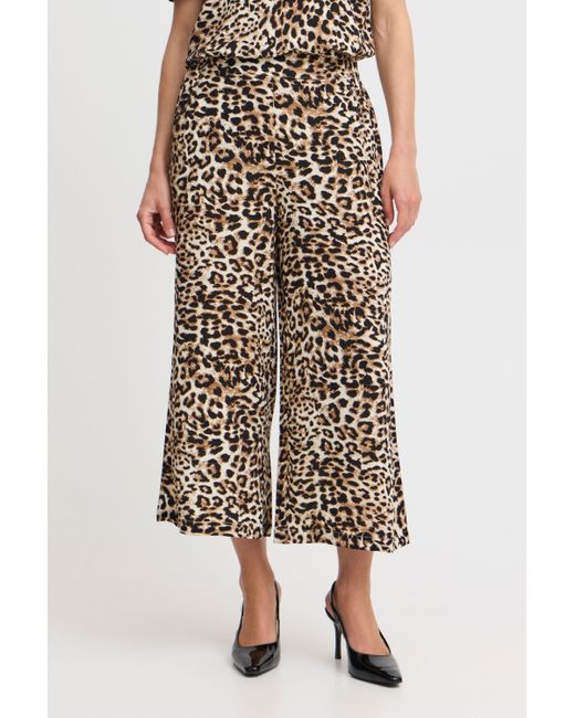 B.Young Natural BYMMMJOELLA CULOTTE Sommerliche Stoffhose