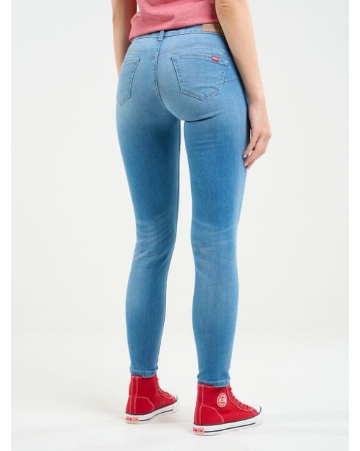 Big Star Blue Push-up-Jeans MELINDA HIGH WAIST Skinny