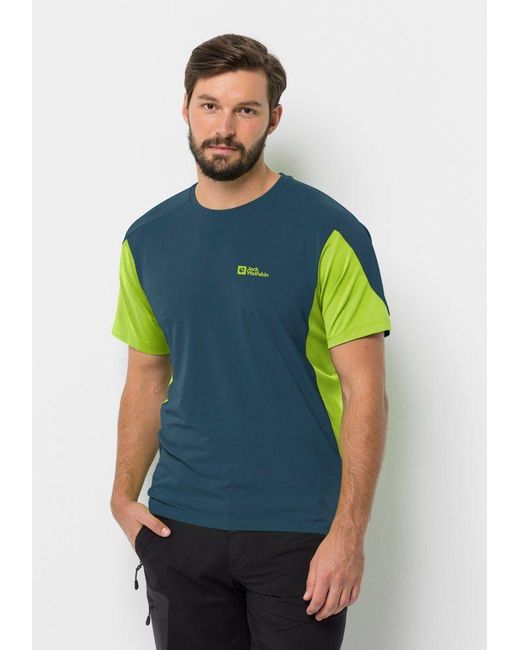 Jack Wolfskin Shirt NARROWS T M in Green für Herren