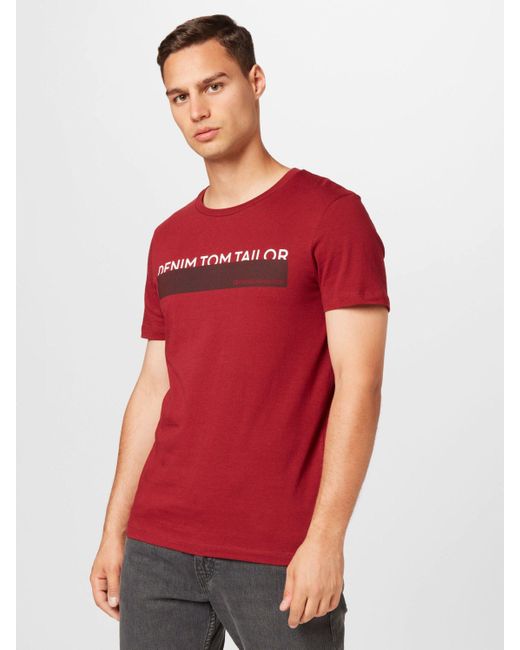 Tom Tailor T-Shirt (3-tlg) in Red für Herren