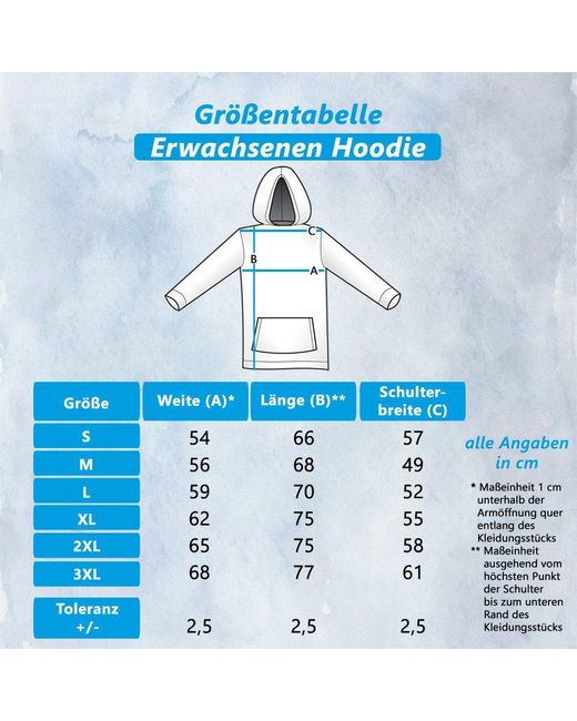 G-graphics Gray Hoodie Sunshine mixed with a little Hurricane trendigem Frontprint mit Spruch
