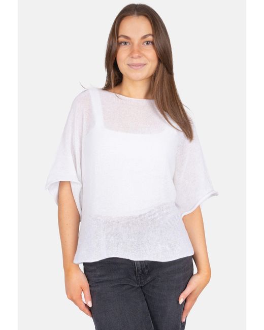 Seasons of April White Strickpullover FLEUR