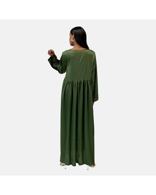Elara Green Sommerkleid Maxikleid Kleid (1-tlg)