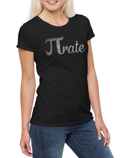 Urban Backwoods Black Print-Shirt Pirate T-Shirt Pi Piraten Lehrer Teacher Professor Nerd Geek