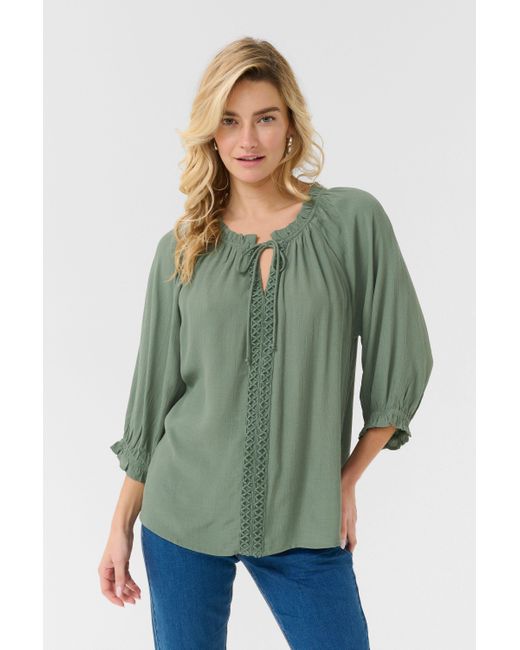 Cream Green Langarmbluse Langarm-Bluse CRNana