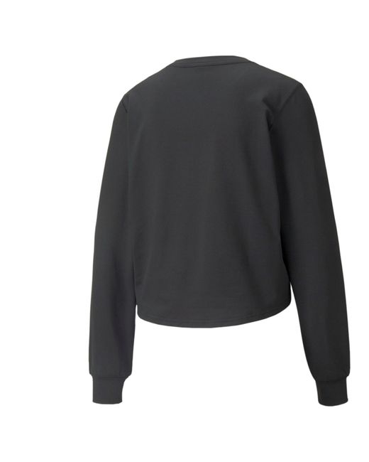 PUMA Black Fleecepullover Pullover STUDIO YOGINI TREND SWEATSHIRT 521586